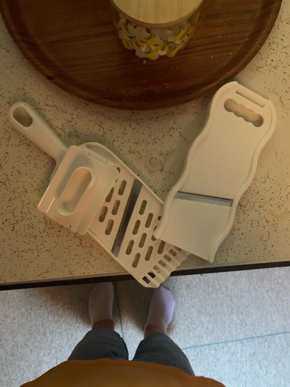 Bundle of 2 White Multi-Function Vegetable Slicer and Mandoline